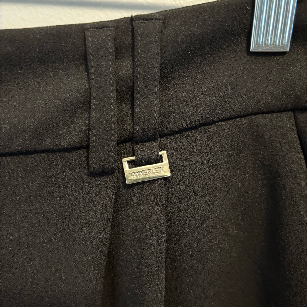 Anne Klein WOMENS Dress Pants Stretch Black  Straight Leg  SIZE 14 Gold Logo Bar - Picture 4 of 14